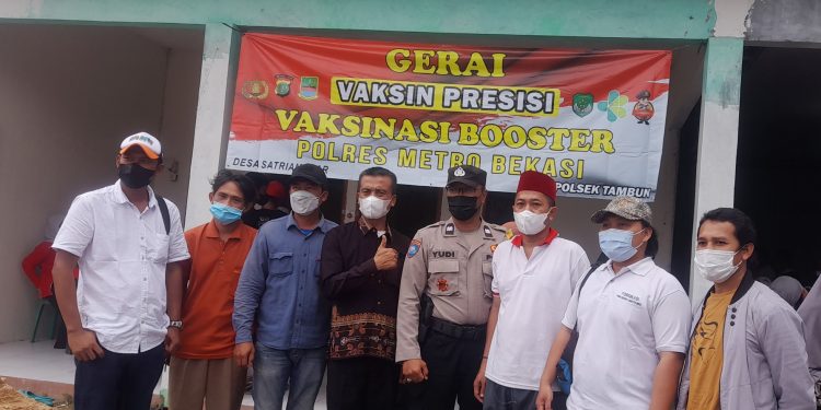 Puskesmas Sriamur Bersinergi Dengan Polres KB.Bekasi Gelar Vaksin