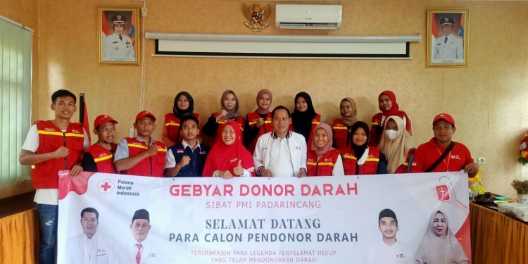 Sibat PMI Kecamatan PadarincangLakukan Gebyar Donor Darah