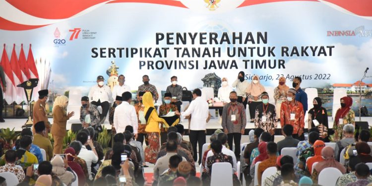 Awal Tahun 2023, Kabupaten Sidoarjo Menjadi Kabupaten PTSL Lengkap