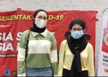 Pengunjung Apresiasi Pelayanan Vaksin di Sentra Vaksinasi Serentak BINDA dan DINKES