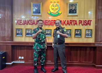 Kajari Jakpus Terima Kunjungan Komandan Distrik Militer 0501