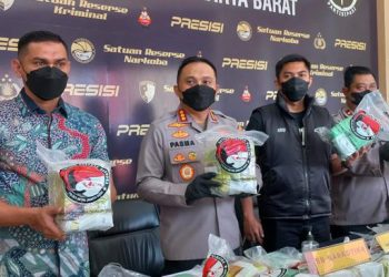 Polres Jakarta Barat Gagalkan Peredaran Sabu Seberat 44 Kg