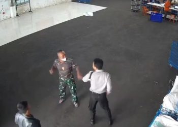 Pukul Sekuriti Jasa Pengiriman, Oknum TNI Bakal Diproses