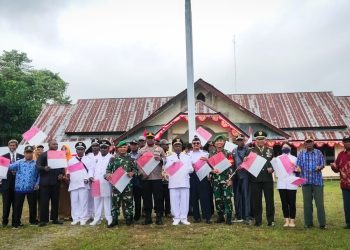 Merah Putih Di Langit Papua, Satgas Yonif 310/KK Terbangkan 1000 Layang-Layang Di Perbatasan RI-PNG