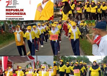 Golkar Meriahkan PHBN HUT ke-78 Tahun, Kecamatan Bakam, Provinsi Kep. BABEL