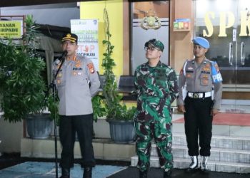 Polres Jakbar Bersama 3 Pilar Gelar Patroli di Kecamatan Palmeran Antisipasi Gangguan Kamtibmas