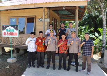 Dalam rangka Hut Hhayangkara ke – 79 Kapolres Kep. Mentawai Resmikan Mushala Al-Fatihah di Dusun Berkat
