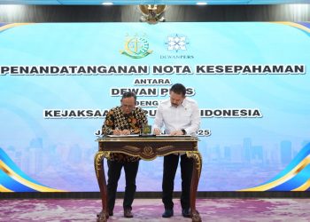 Kejaksaan RI dan Dewan Pers Teken MoU, Sepakat Jaga Kemerdekaan Pers dan Tegakkan Hukum