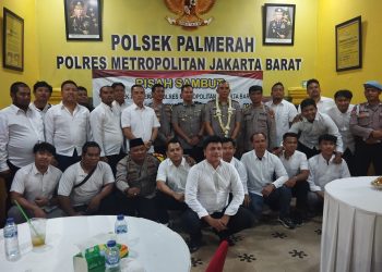 Serah Terima Jabatan Kapolsek Palmerah Dari Kompol Dr. Eko Adi Setiawan SH, MH. Kepada Kompol Gomos Simamora SH, MH.