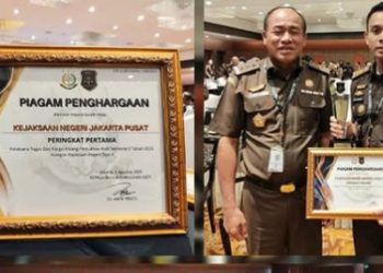 Kejari Jakarta Pusat Raih Penghargaan Nasional di Bidang Pemulihan Aset