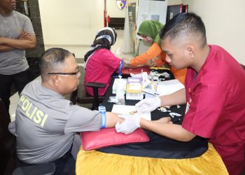 Sidokkes Polres Metro Jakarta Barat Gelar Pemeriksaan dan Edukasi Prolanis