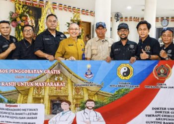 PWI Bersama Vihara Hemadhiro Mettavati Layani Ribuan Warga Lewat Baksos Kesehatan