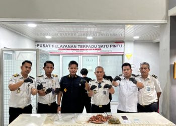 Lapas Narkotika Jakarta Kembali Menggagalkan Penyelundupan Diduga Narkotika Melalui Makanan untuk yang ke 11 Kalinya