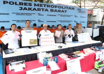 Polres Jakbar Ungkap Sindikat Produksi dan Peredaran Upal, Cetak Puluhan Ribu Lembar Sejak Januari