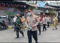 Polsek Grogol Petamburan Bagikan 400 Masker, Antisipasi Abu Vulkanik