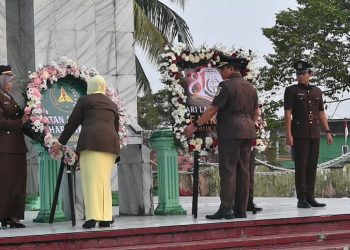 Hari Lahir Kejaksaan ke-81, Kejati Kaltara Kenang Jasa Para Pahlawan di TMP Telabang Bangsa