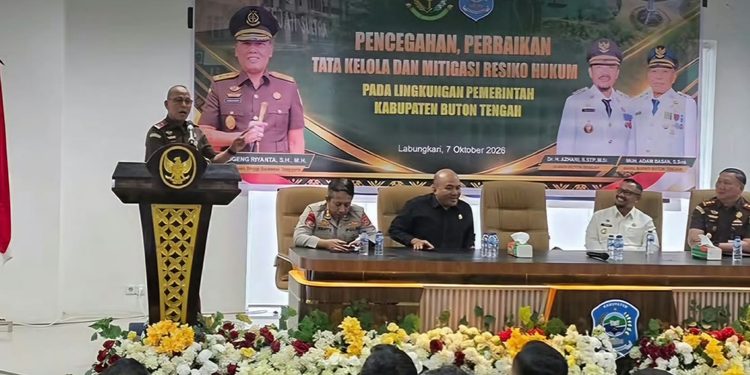 Kajati Sultra Tekankan Integritas dan Mitigasi Risiko Hukum di Pemkab Buton Tengah